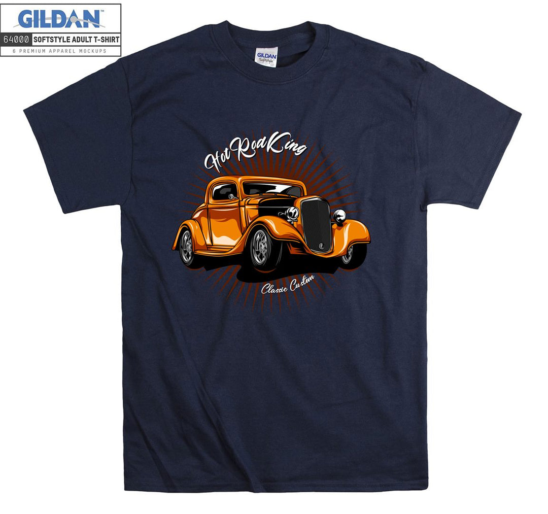 Hot Rod King Classic Car Figure T-shirt