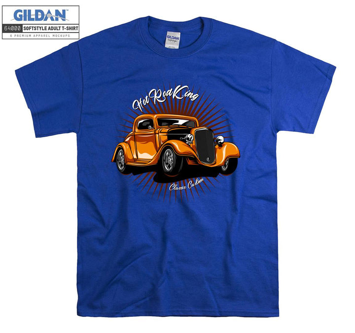 Hot Rod King Classic Car Figure T-shirt