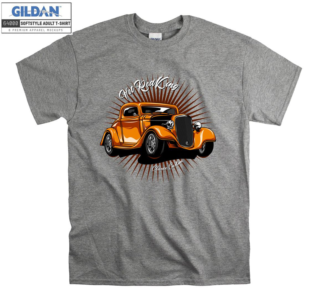 Hot Rod King Classic Car Figure T-shirt