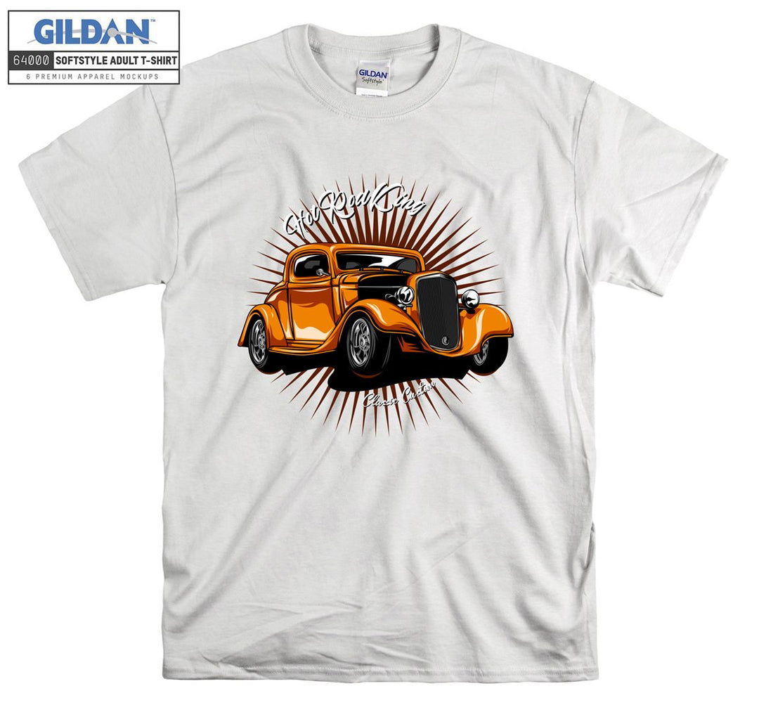 Hot Rod King Classic Car Figure T-shirt