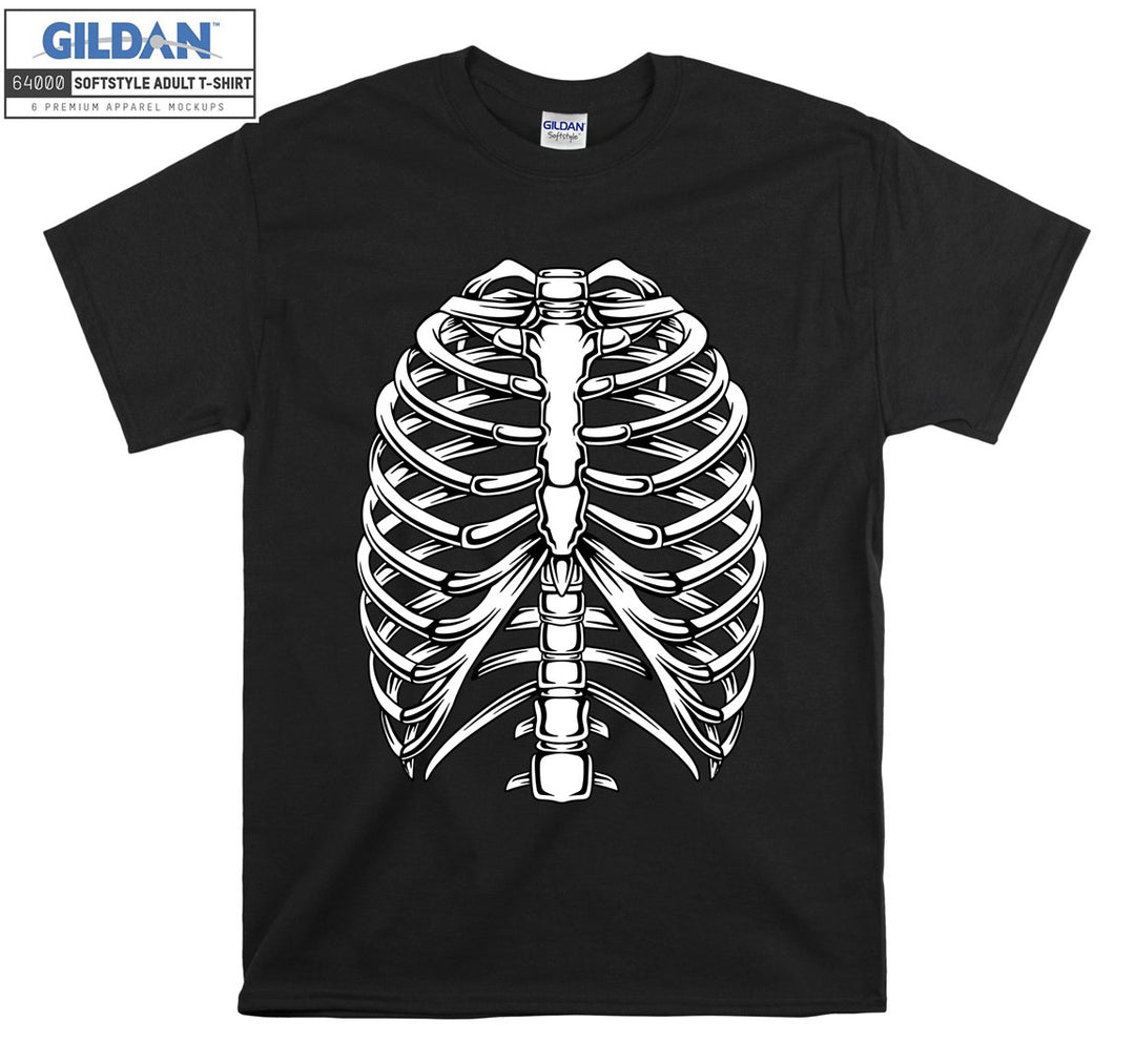 Skeleton human body figure T-shirt