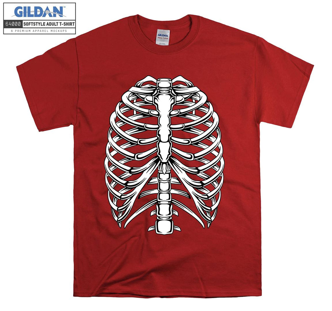 Skeleton human body figure T-shirt