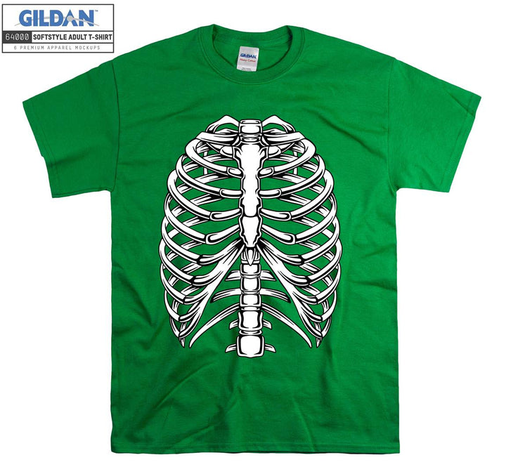 Skeleton human body figure T-shirt