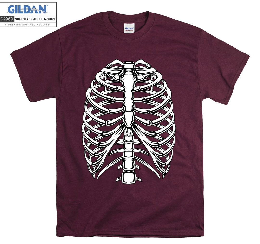 Skeleton human body figure T-shirt