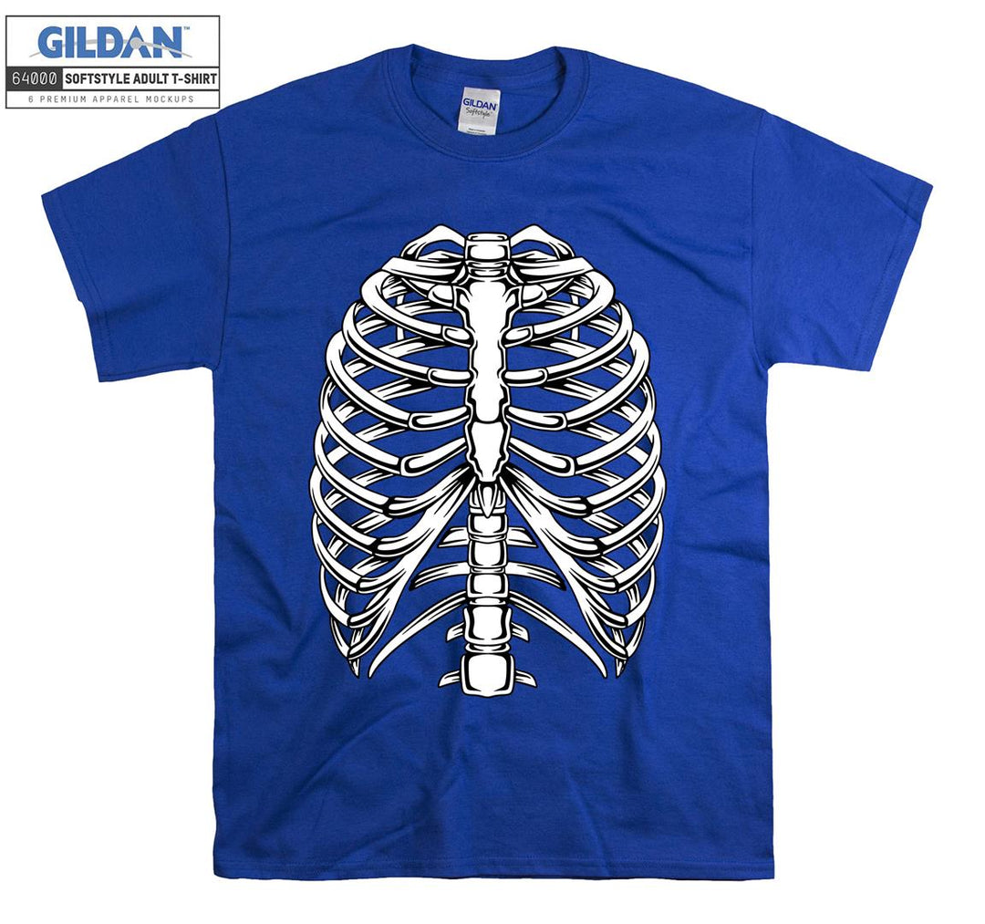 Skeleton human body figure T-shirt