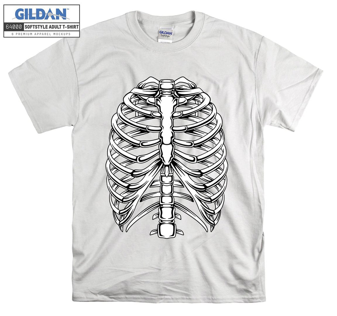 Skeleton human body figure T-shirt