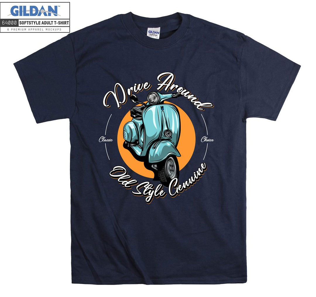 Drive around old style motor figure T-shirt