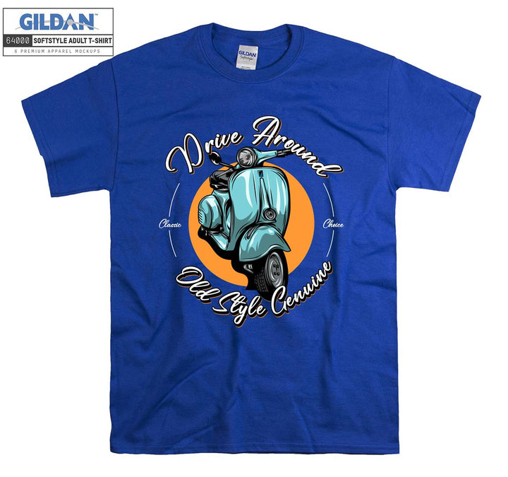 Drive around old style motor figure T-shirt