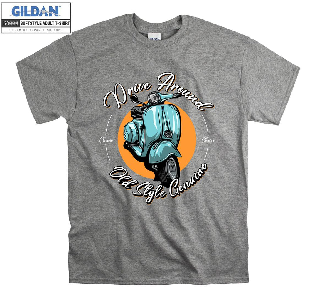 Drive around old style motor figure T-shirt