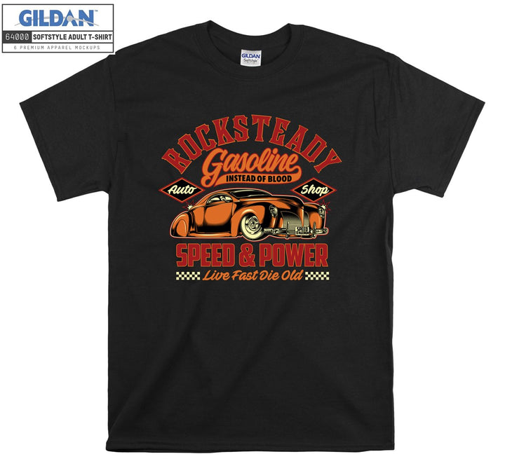 Rocksteady Gasoline Speed Car Figure T-shirt