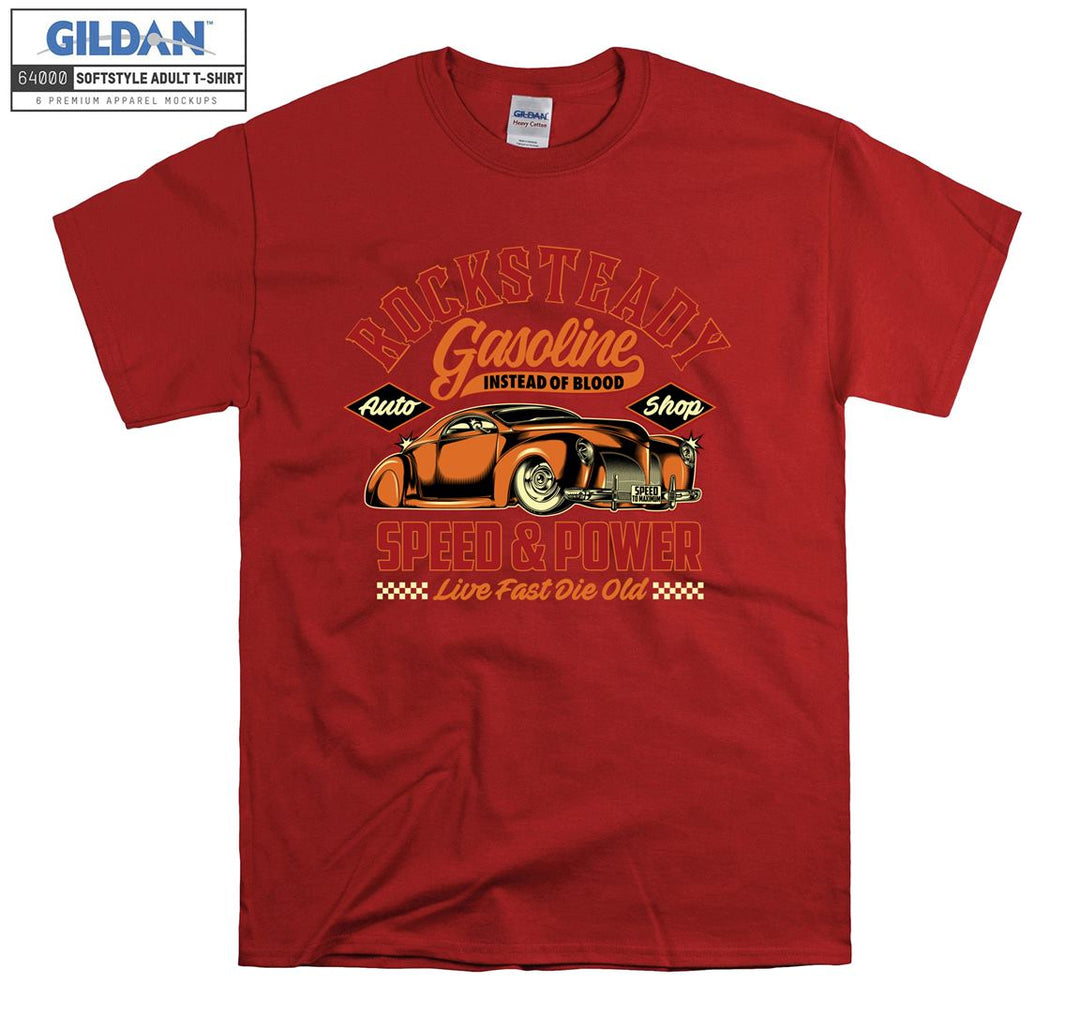 Rocksteady Gasoline Speed Car Figure T-shirt