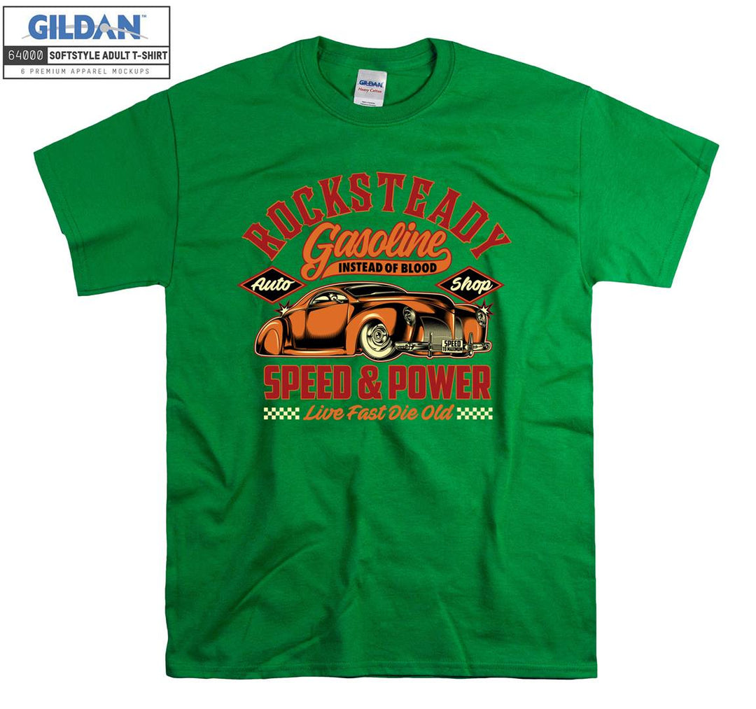 Rocksteady Gasoline Speed Car Figure T-shirt