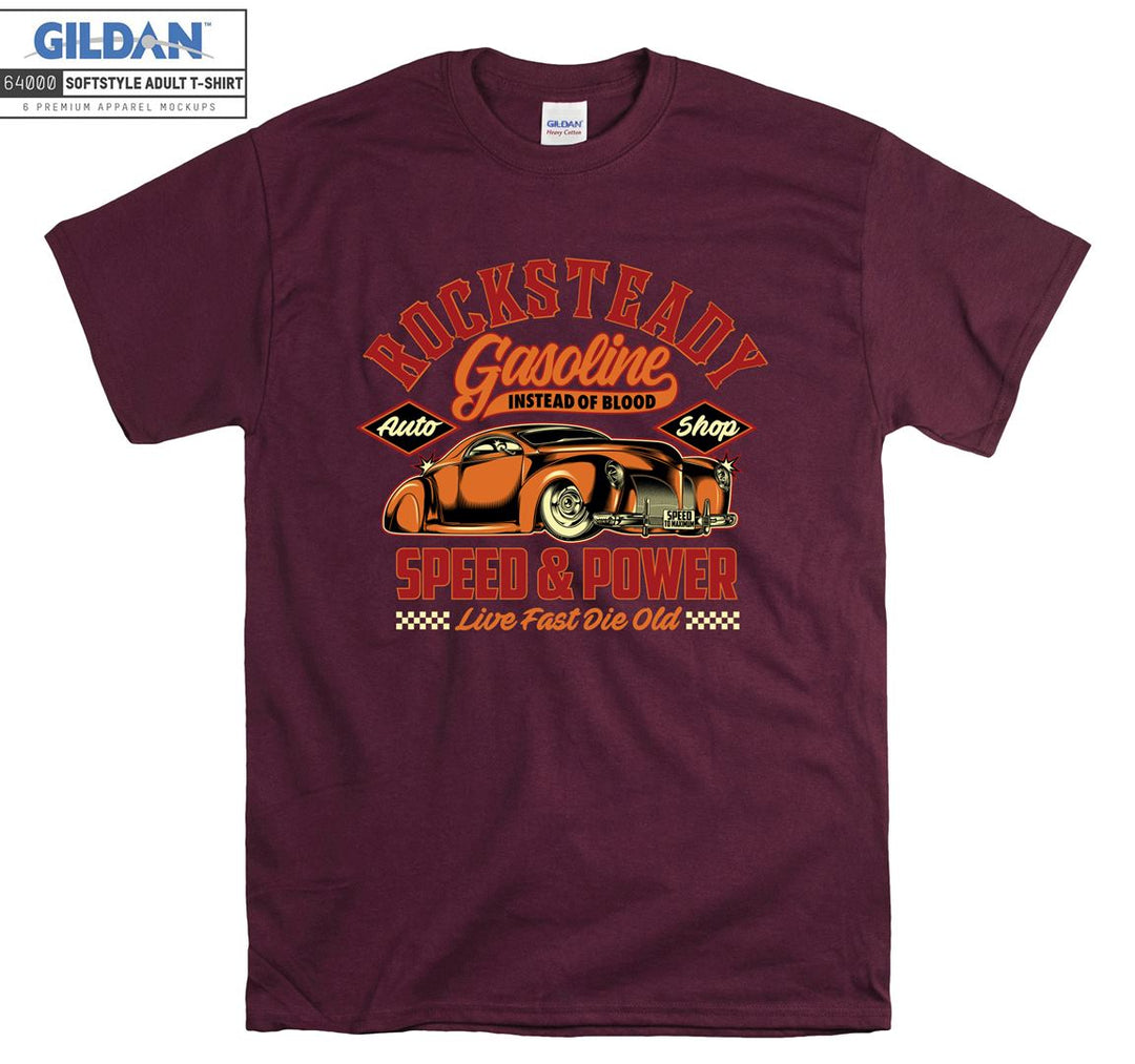 Rocksteady Gasoline Speed Car Figure T-shirt