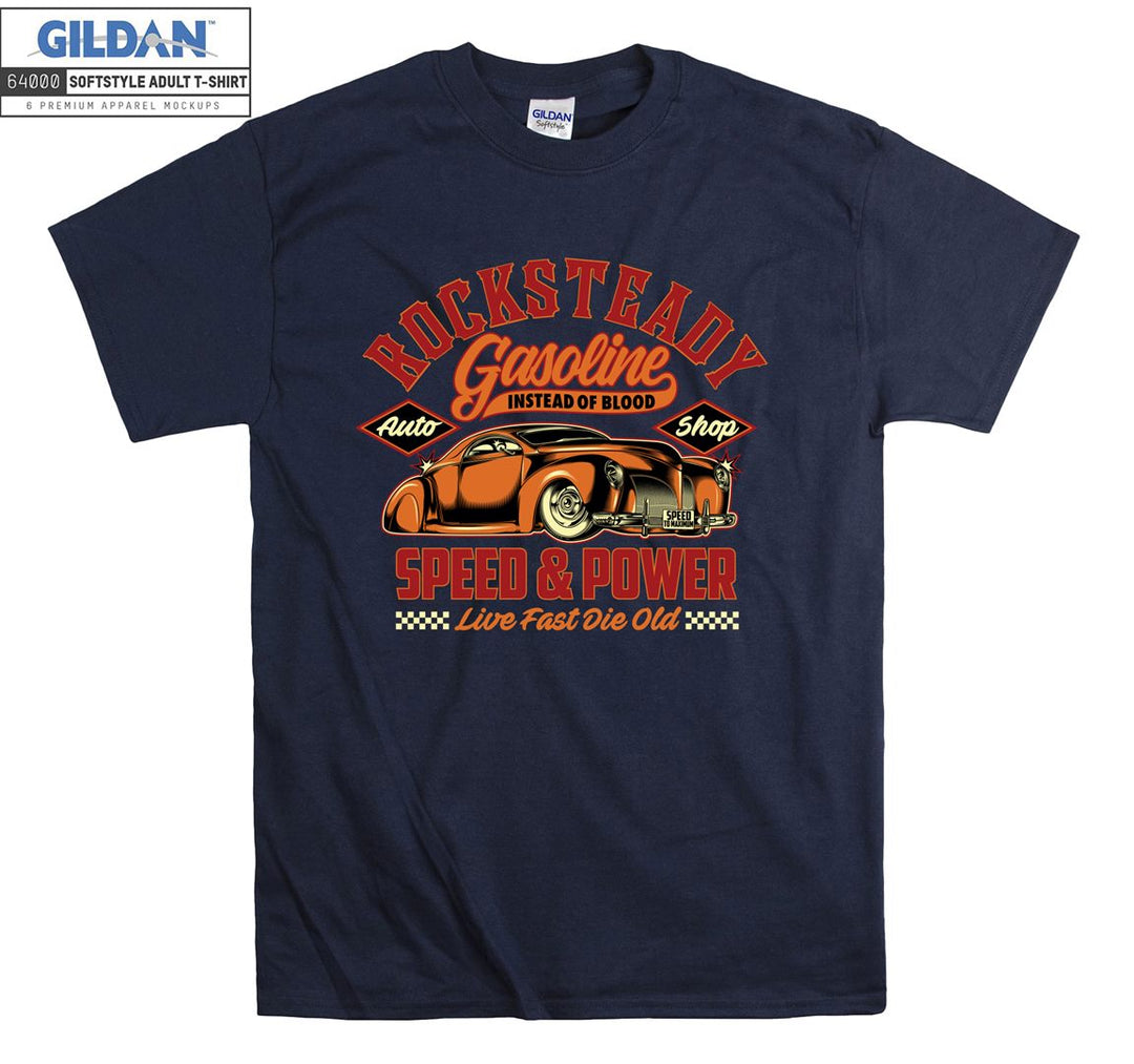 Rocksteady Gasoline Speed Car Figure T-shirt