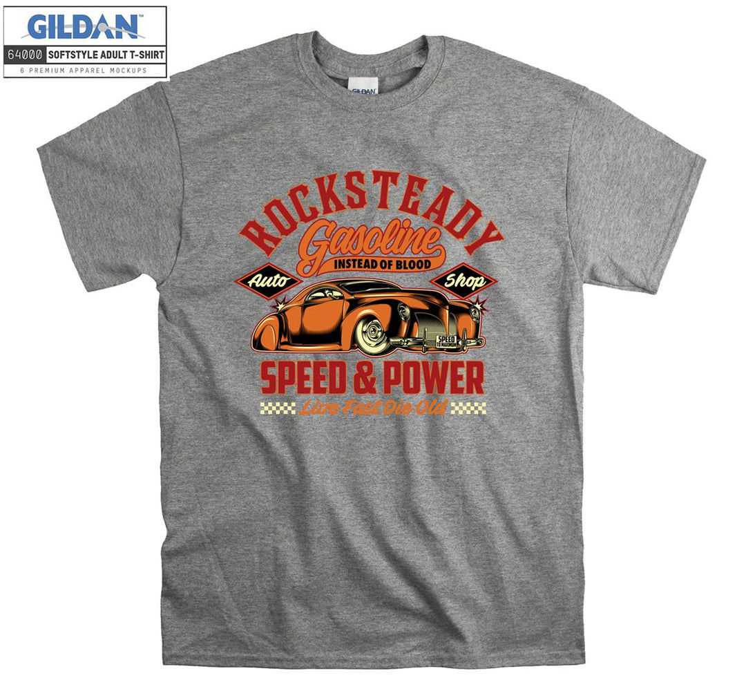 Rocksteady Gasoline Speed Car Figure T-shirt