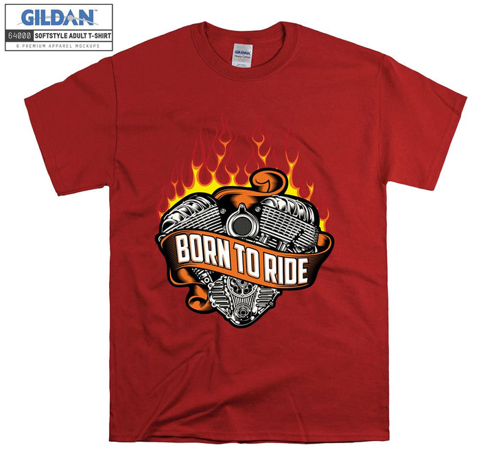 Born to ride logo T-shirt