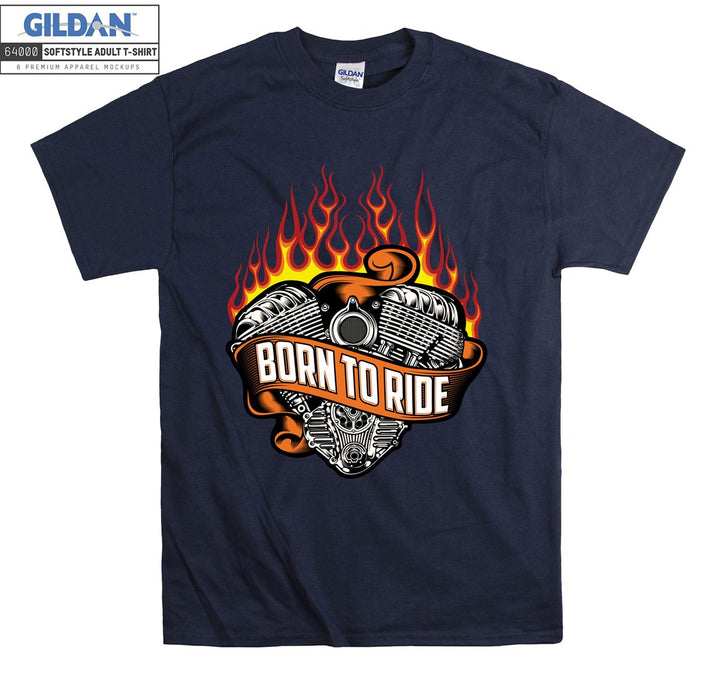 Born to ride logo T-shirt