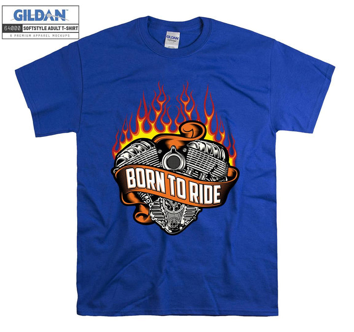 Born to ride logo T-shirt