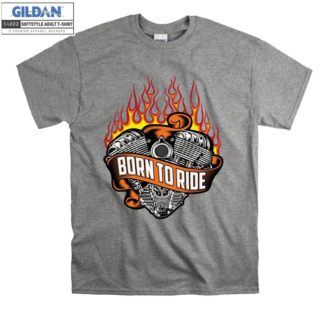 Born to ride logo T-shirt