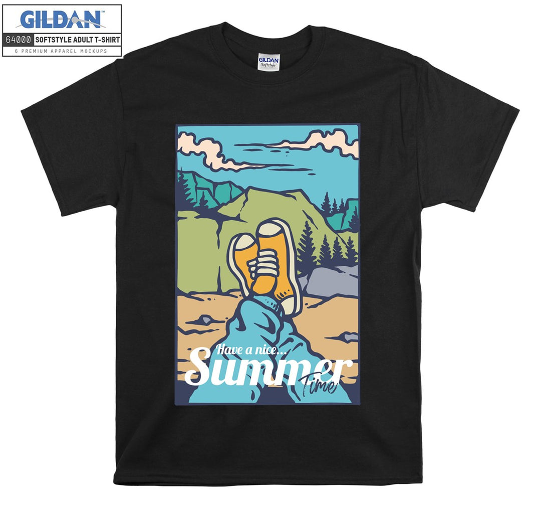 Have A Nice Summer Time Camping Figure T-shirt