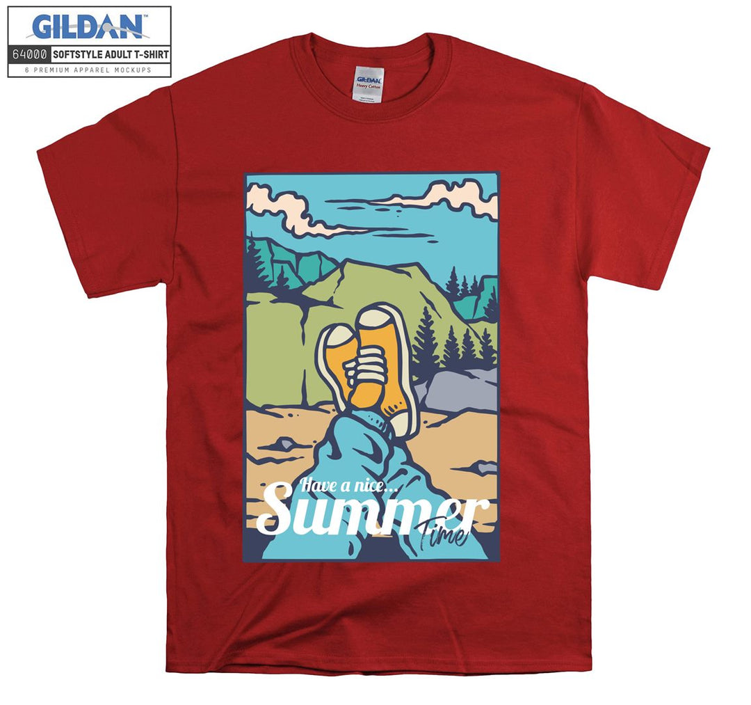 Have A Nice Summer Time Camping Figure T-shirt