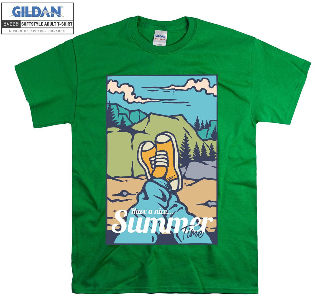 Have A Nice Summer Time Camping Figure T-shirt