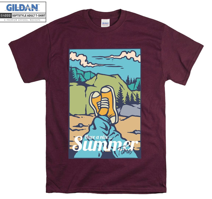 Have A Nice Summer Time Camping Figure T-shirt