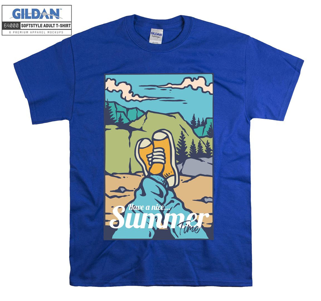 Have A Nice Summer Time Camping Figure T-shirt