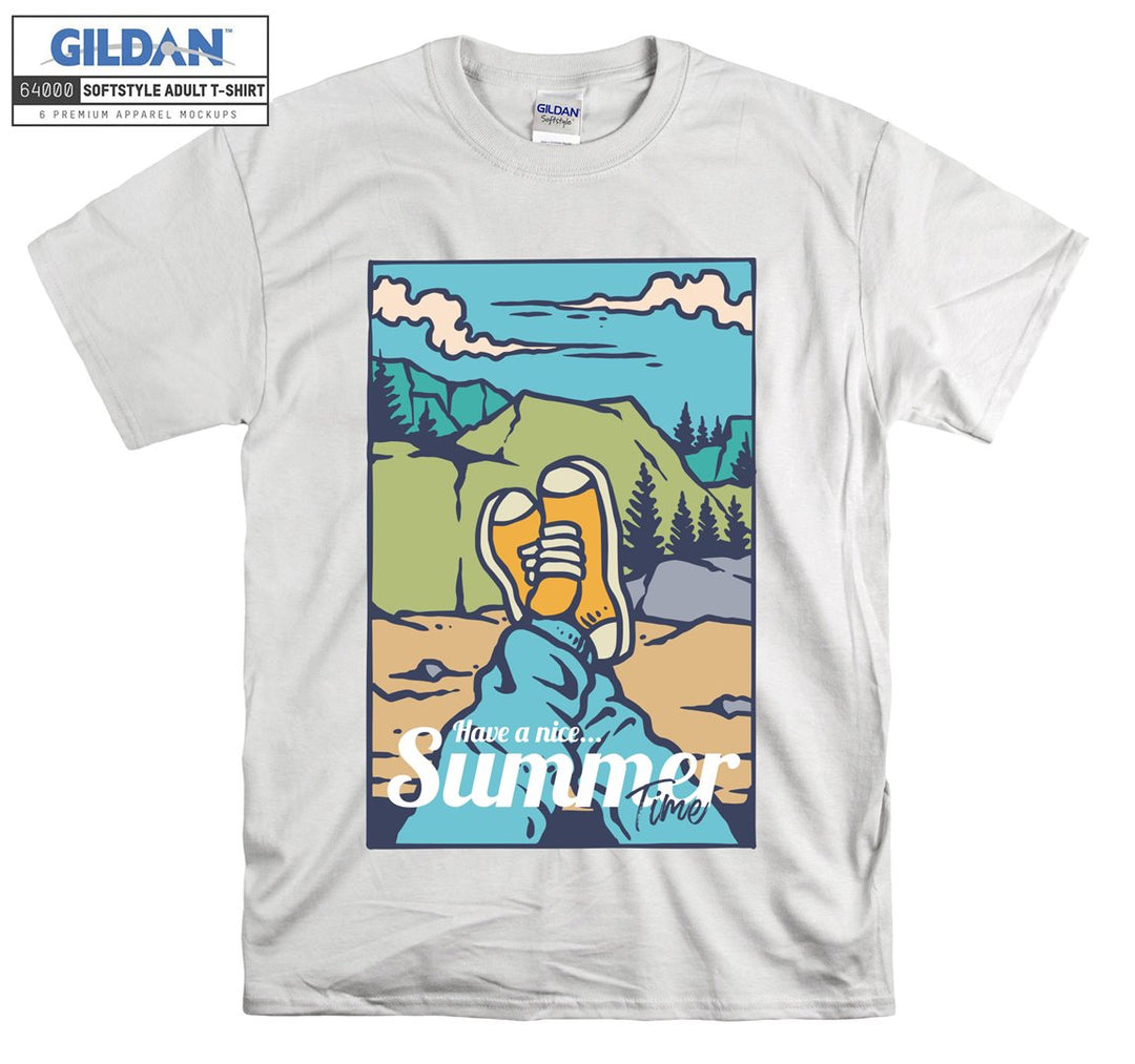 Have A Nice Summer Time Camping Figure T-shirt