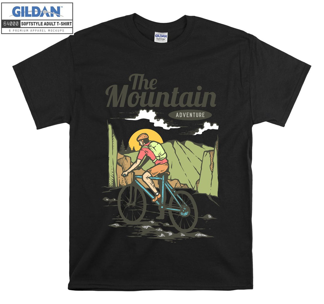 The Mountain Adventure Figure bicycle T-shirt