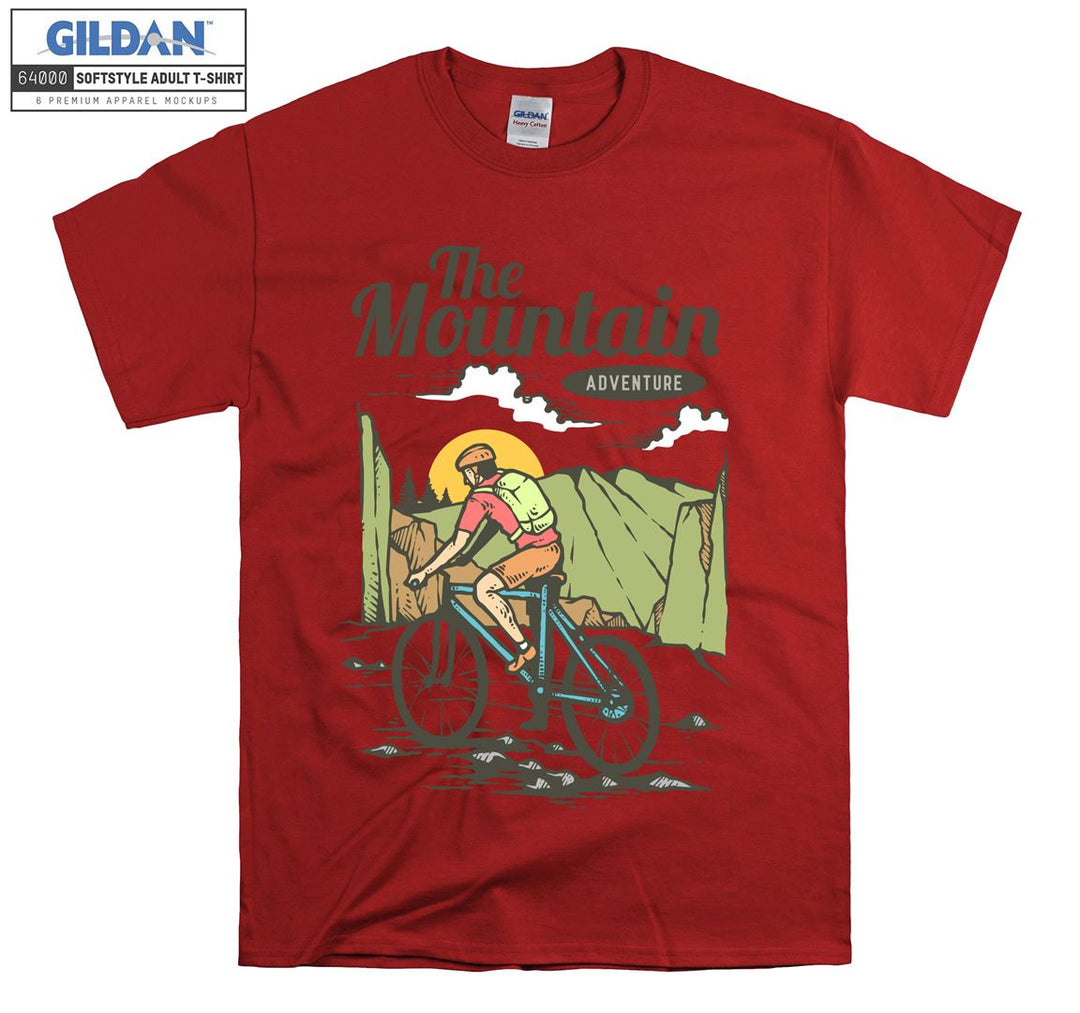 The Mountain Adventure Figure bicycle T-shirt