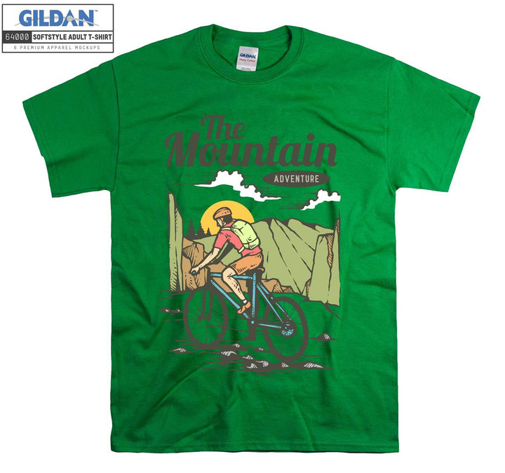 The Mountain Adventure Figure bicycle T-shirt