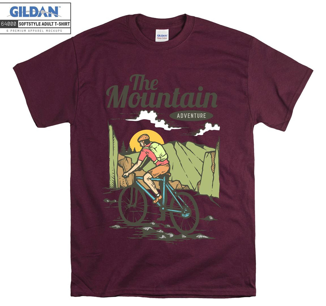 The Mountain Adventure Figure bicycle T-shirt