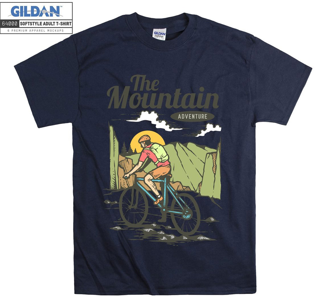 The Mountain Adventure Figure bicycle T-shirt