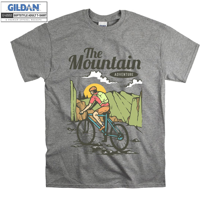 The Mountain Adventure Figure bicycle T-shirt
