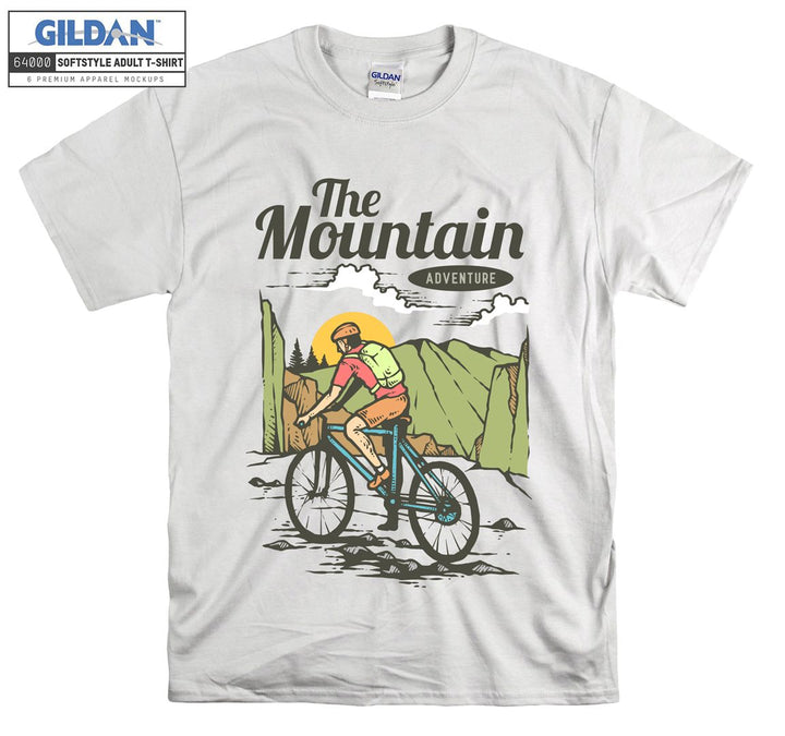 The Mountain Adventure Figure bicycle T-shirt