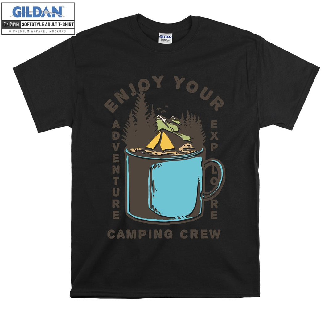 Enjoy Your Adventure Camping Crew  T-shirt