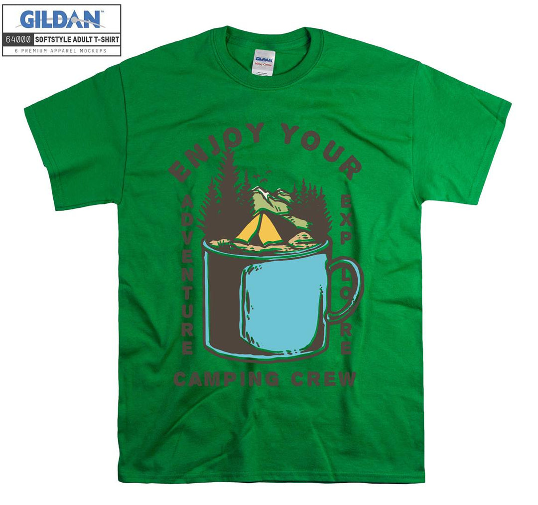 Enjoy Your Adventure Camping Crew  T-shirt