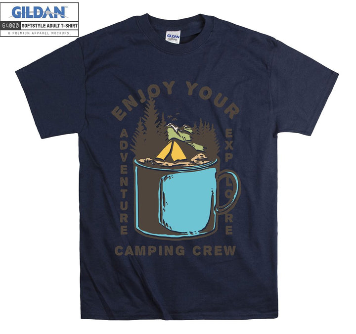 Enjoy Your Adventure Camping Crew  T-shirt