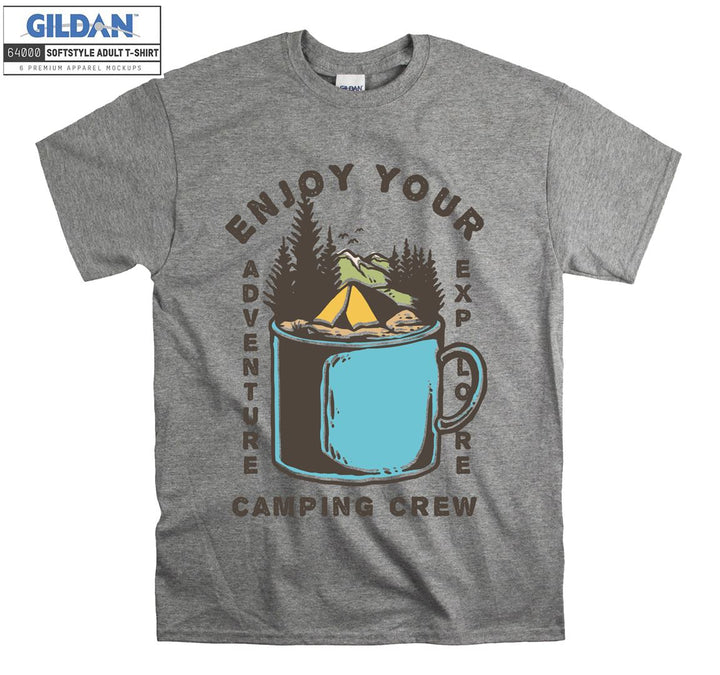 Enjoy Your Adventure Camping Crew  T-shirt