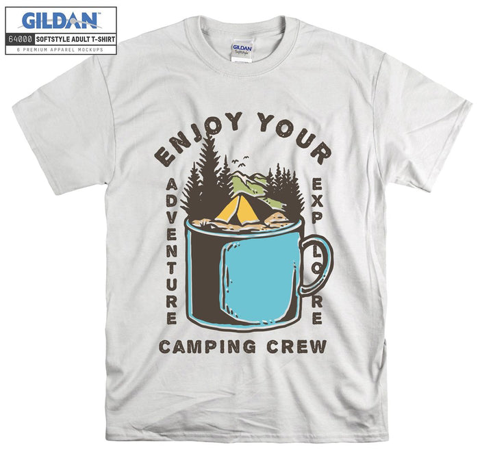 Enjoy Your Adventure Camping Crew  T-shirt