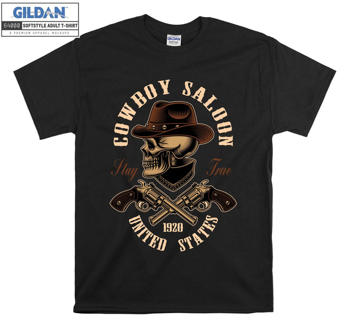 Cowboy saloon united states figure T-shirt