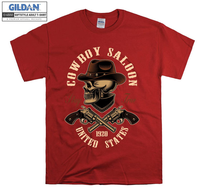 Cowboy saloon united states figure T-shirt