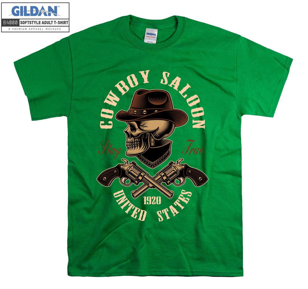 Cowboy saloon united states figure T-shirt