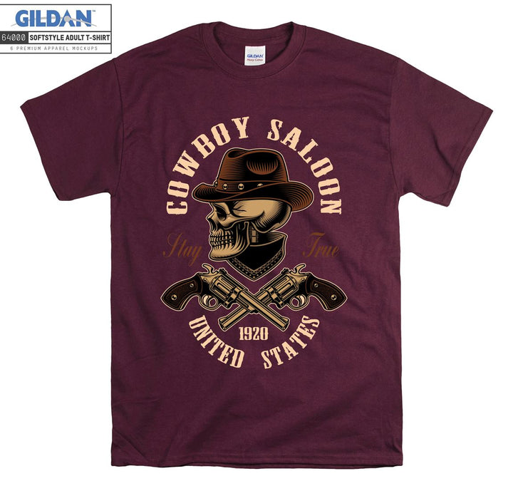 Cowboy saloon united states figure T-shirt