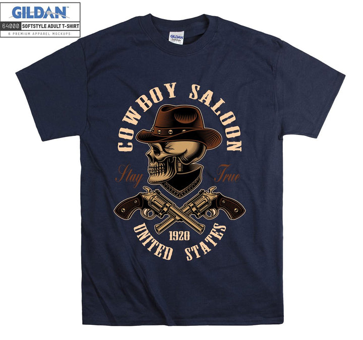 Cowboy saloon united states figure T-shirt