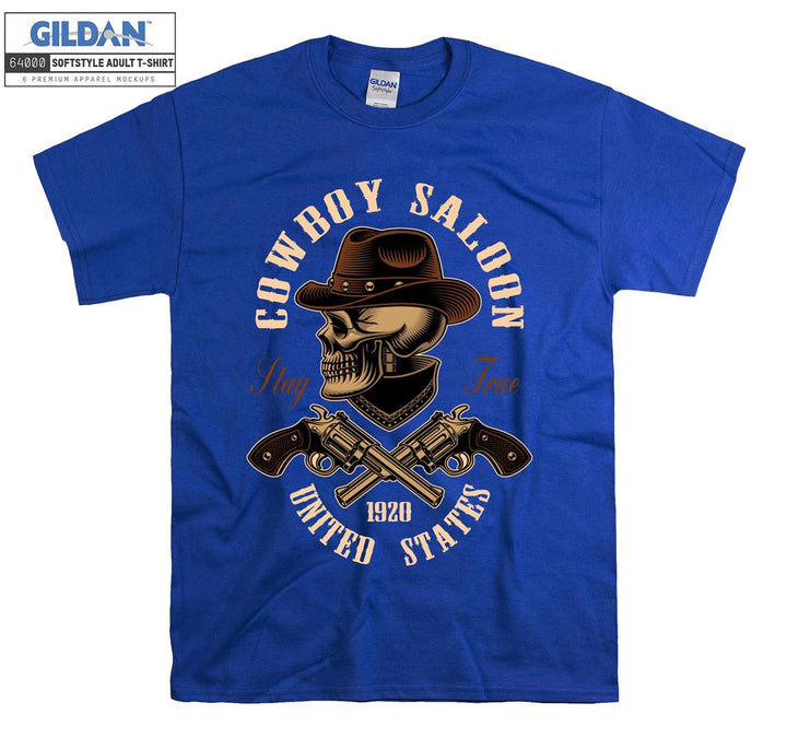 Cowboy saloon united states figure T-shirt