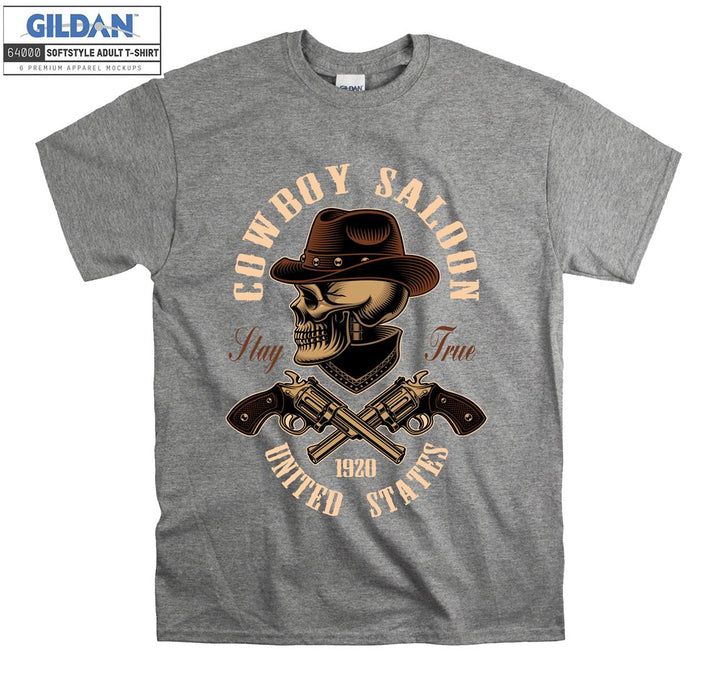 Cowboy saloon united states figure T-shirt