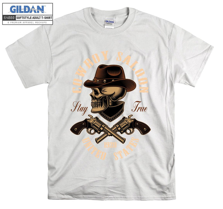 Cowboy saloon united states figure T-shirt