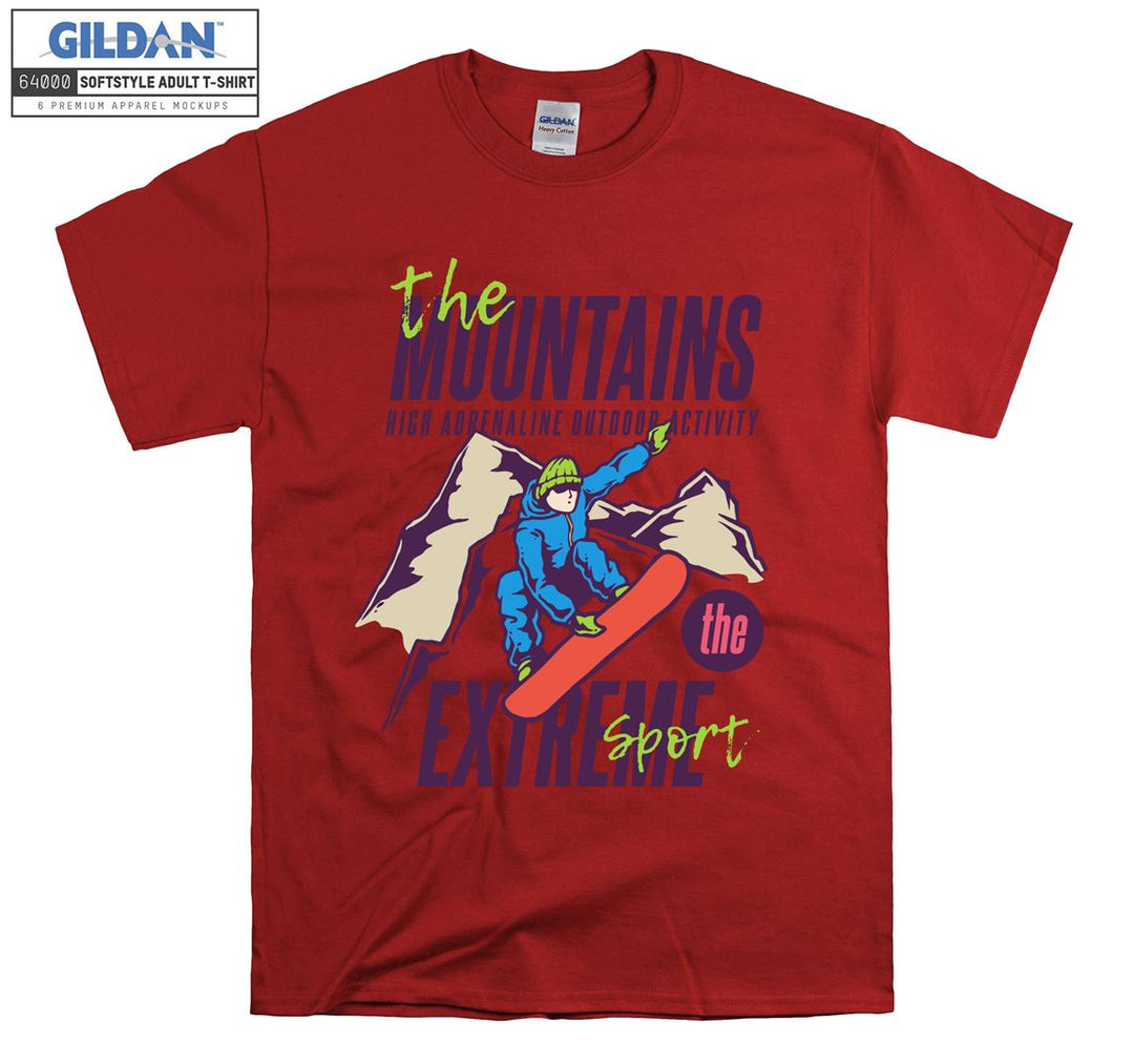 The Mountains High Adrenaline Outdoor Activity T-shirt